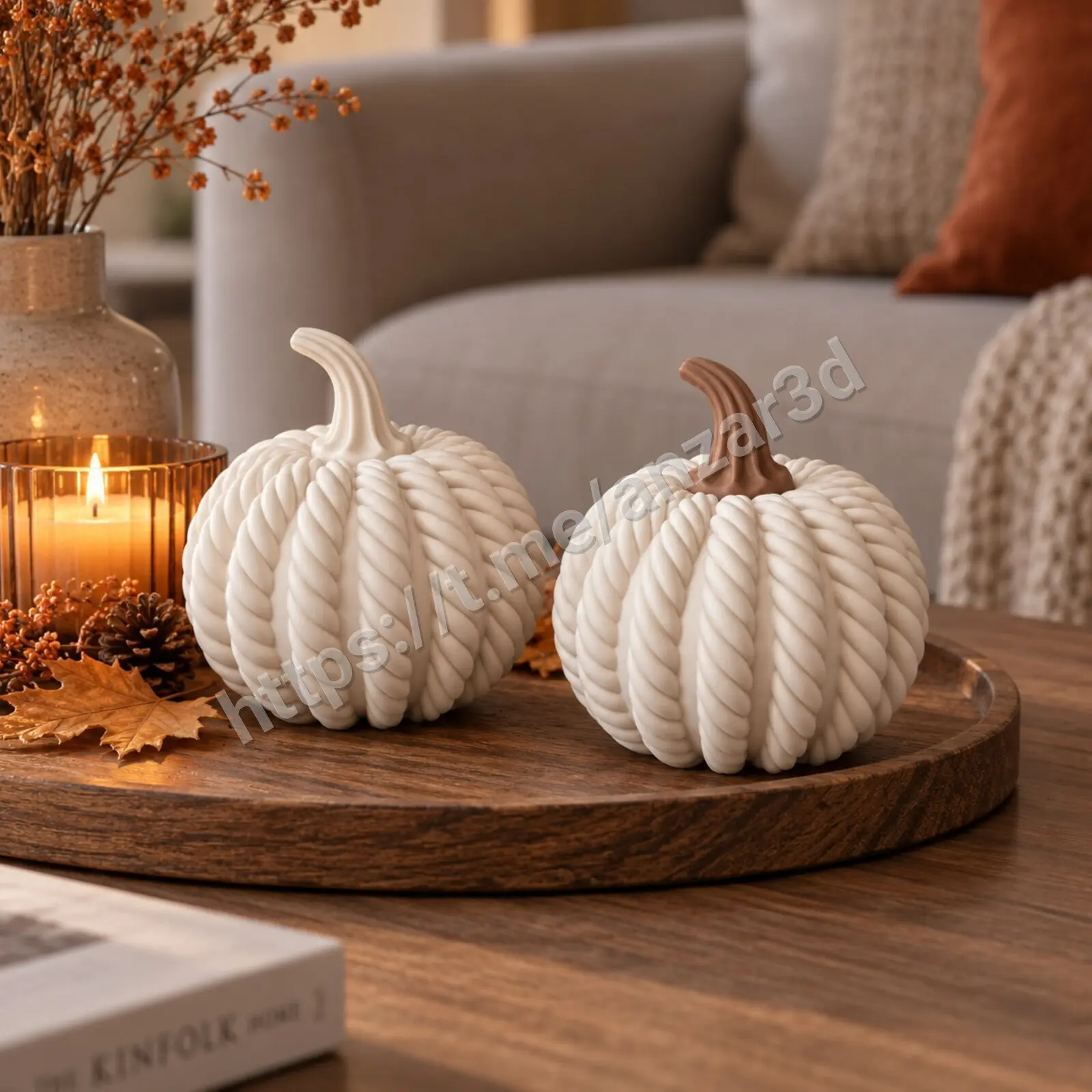 🎃 Тыква с верёвочным узором