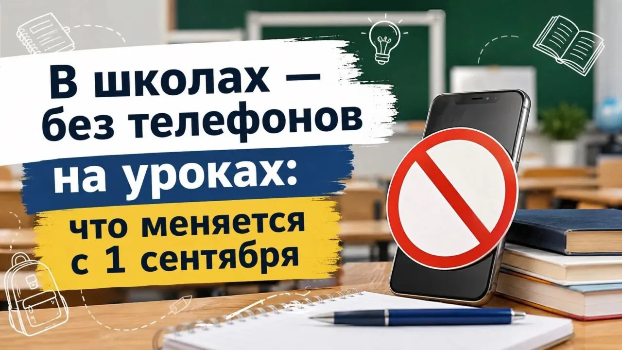 ⚡️ В школах — без телефонов на уроках: что меняется с 1 сентября