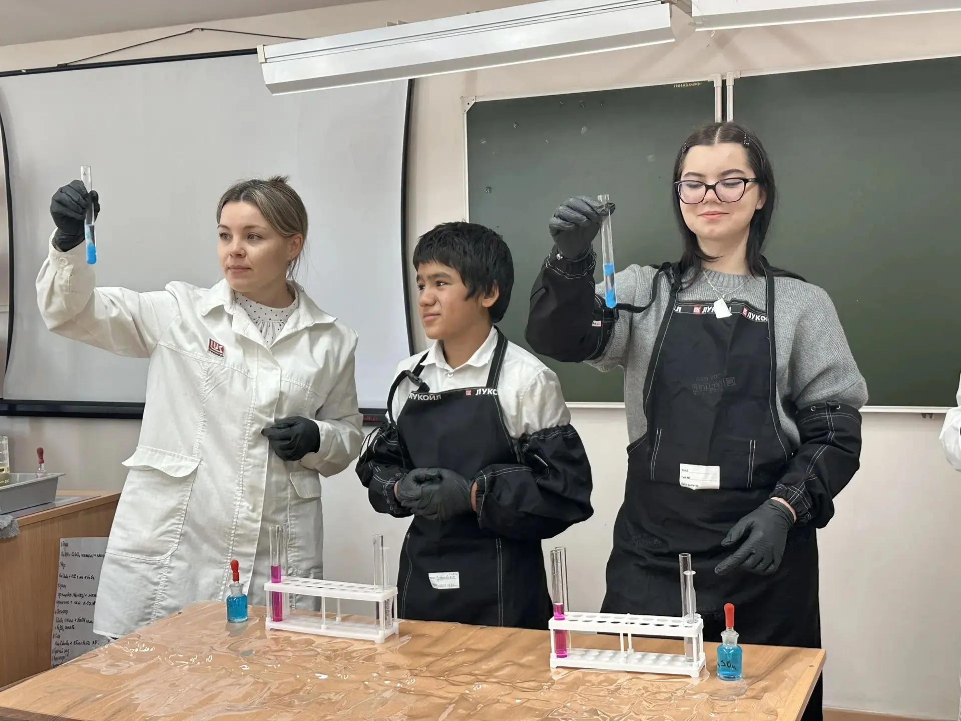 Профориентационный урок «Профессия химик» в 8 «В» классе.