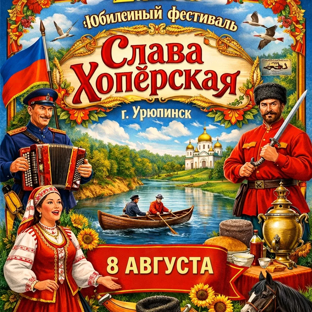 🎼 Юбилейный фестиваль «Слава Хопёрская» в Урюпинске! 🌾
Уважаемые любители, знатоки и ценители само
