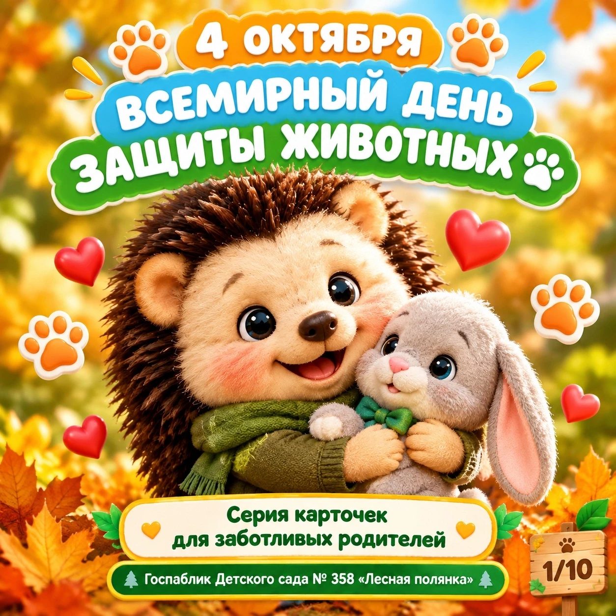 4 октября во всём мире отмечают День защиты животных.