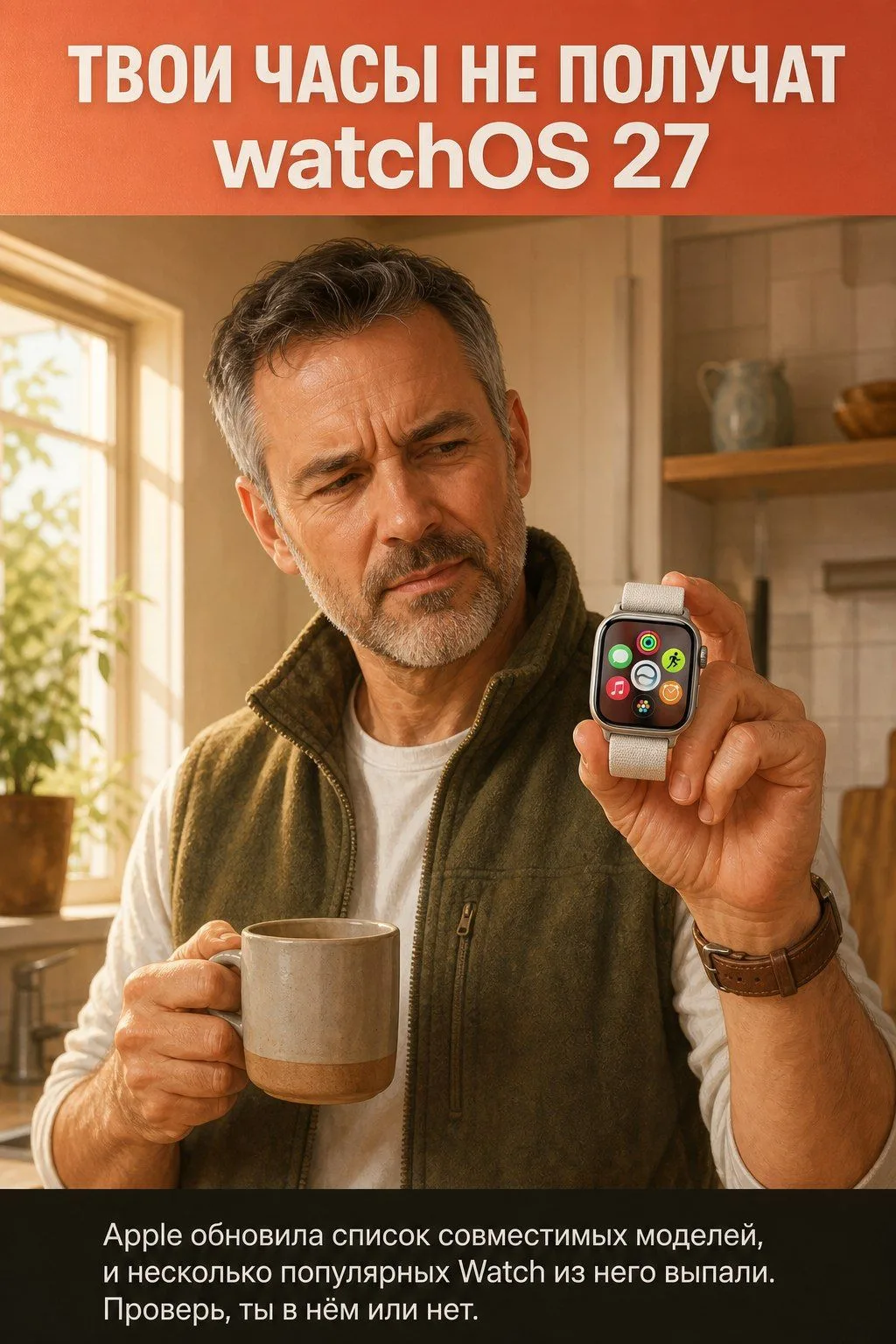 ТВОИ APPLE WATCH НЕ ПОЛУЧАТ watchOS 27

Apple обновила список совместимых моделей, и несколько попул