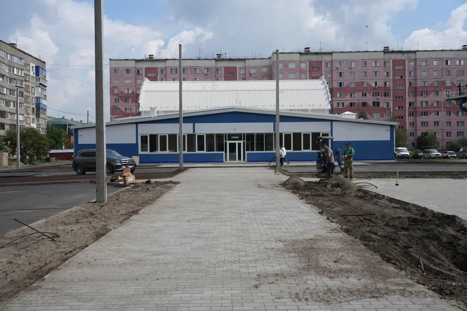 🏊‍♂️💙 «Лазурный» почти готов: на Зелёном Клине в начале осени откроют новый плавательный бассейн
