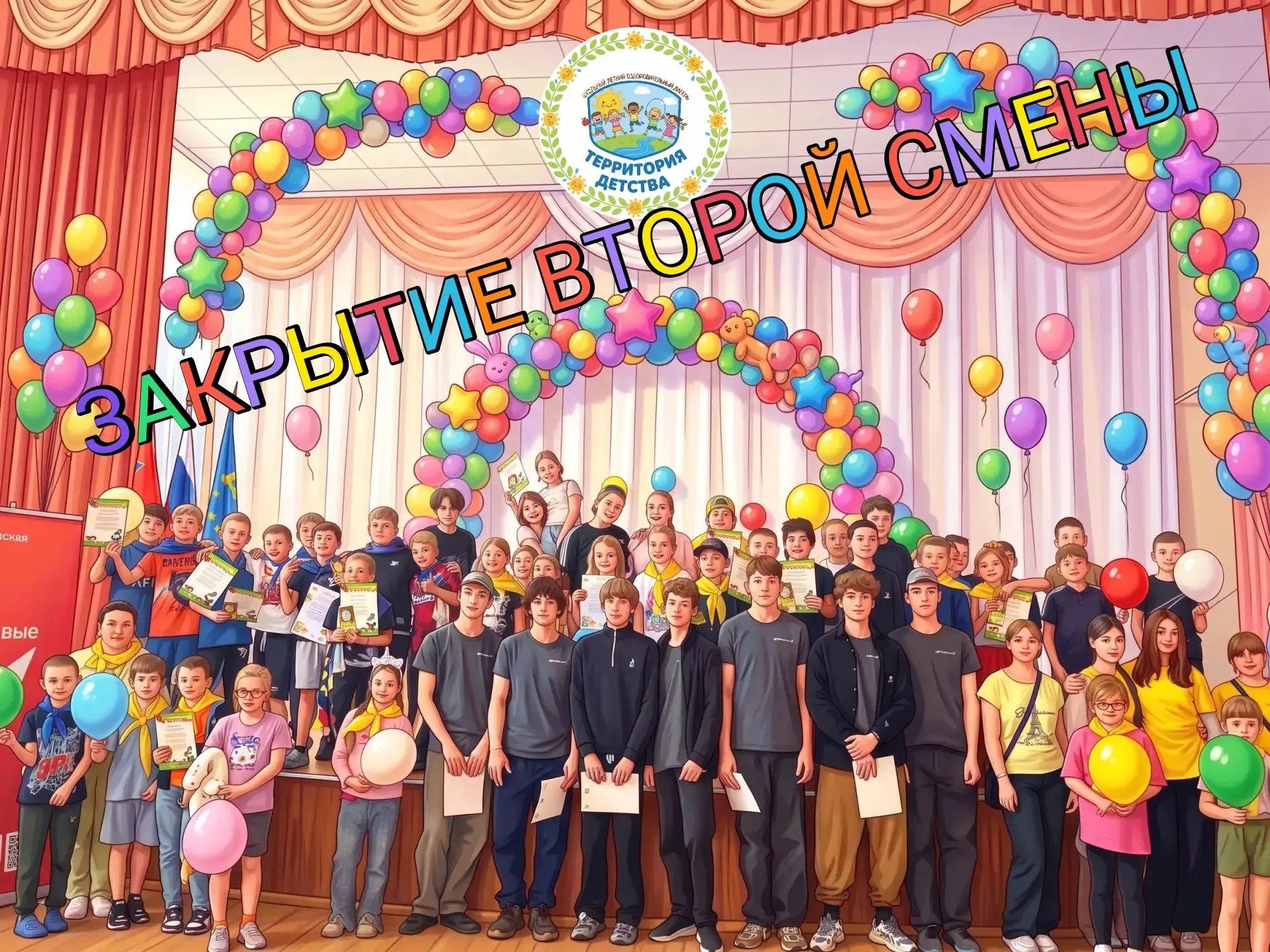 🎇Сегодня мы сказали «до свидания» второй смене — а она сказала нам «спасибо» сотней улыбок, ярких э