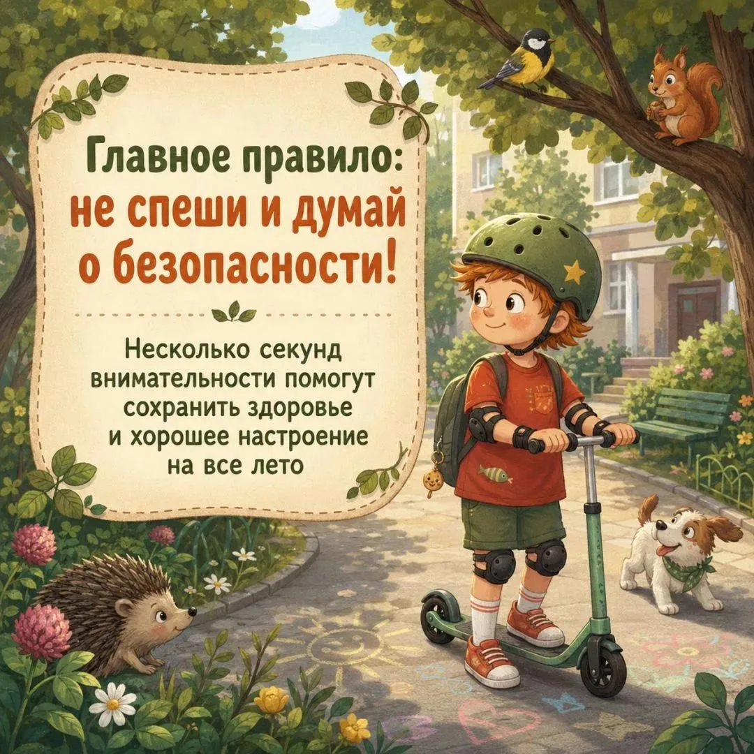 Езда на велосипеде или самокате — хорошая физнагрузка на каждый день, но важно быть вни...