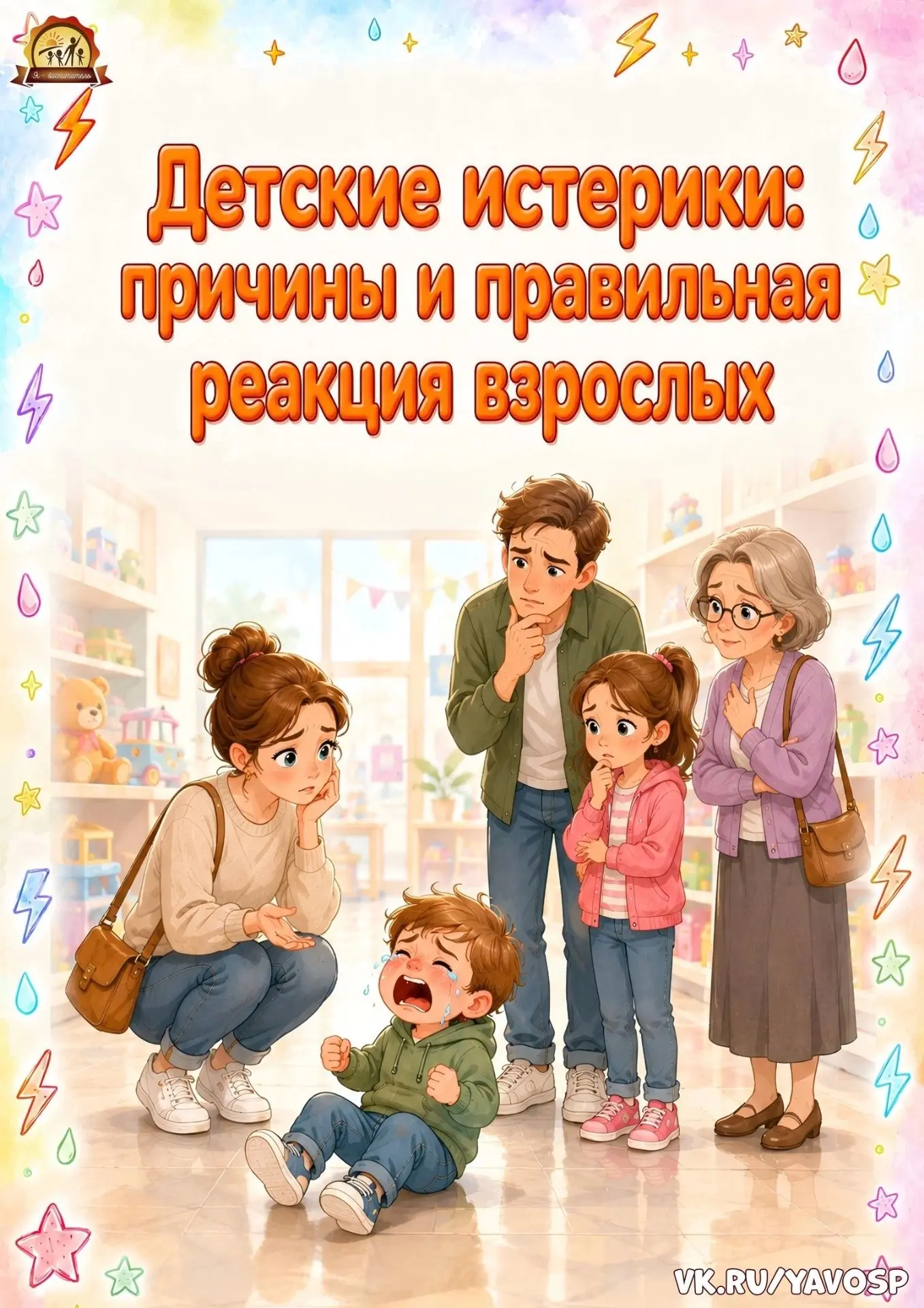 Детские истерики: причины и правильная реакция взрослых