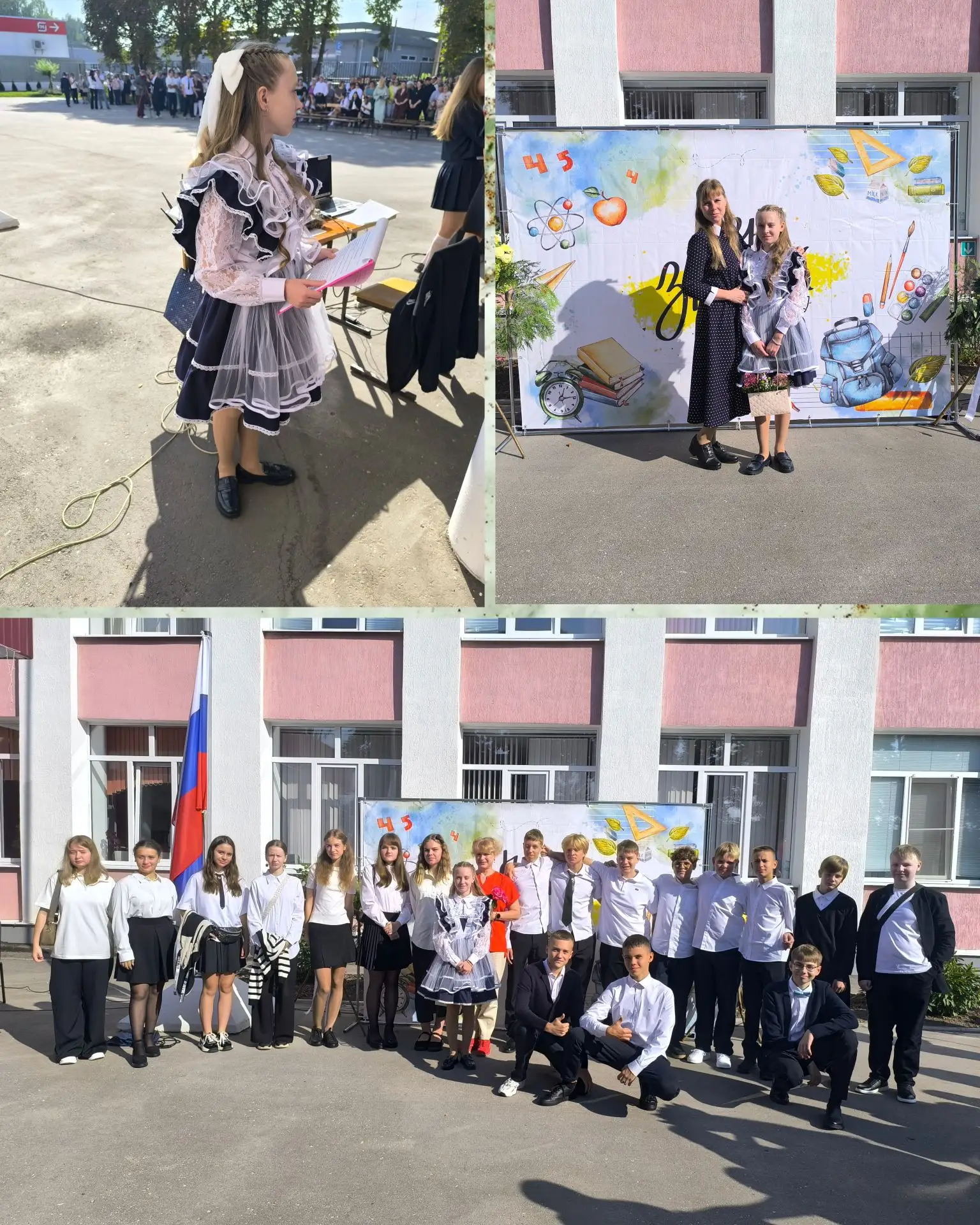 Наше 1-е сентября)) Ксюша теперь ученица 8-го класса! (Хотя по ней так и не скажешь🤣),...