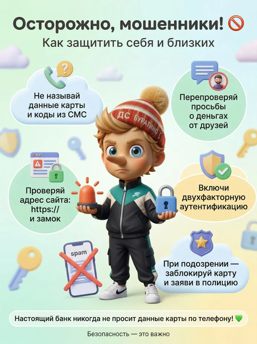 Как защитить себя от мошенников 🔐