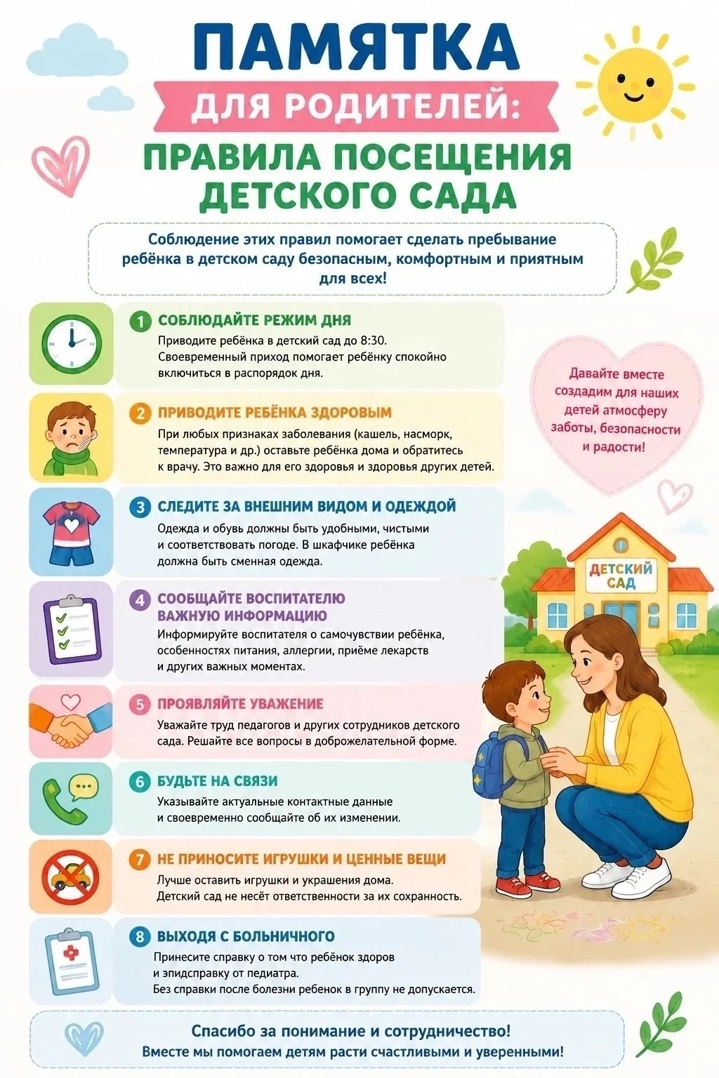 Уважаемые наши подписчики! Некоторые из вас приведут своих малышей к нам 1 сентября пер...