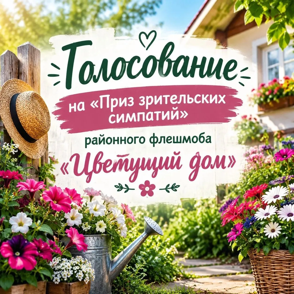 🗳 СТАРТОВАЛО ГОЛОСОВАНИЕ ФЛЕШМОБА «ЦВЕТУЩИЙ ДОМ»!