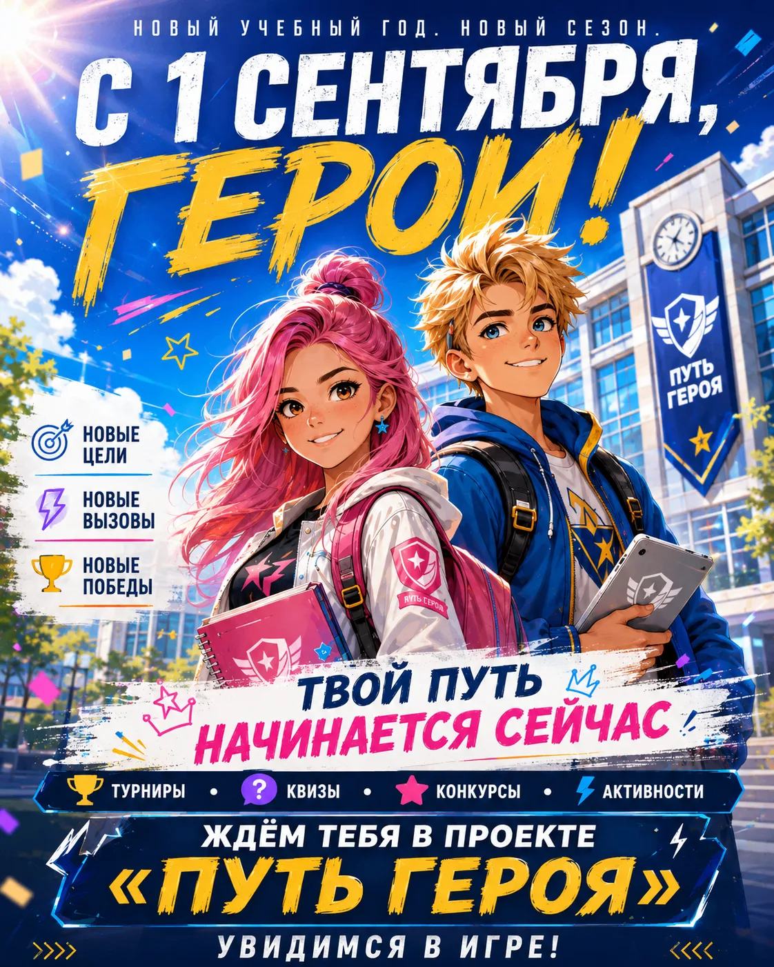 🚀 С 1 сентября, герои!