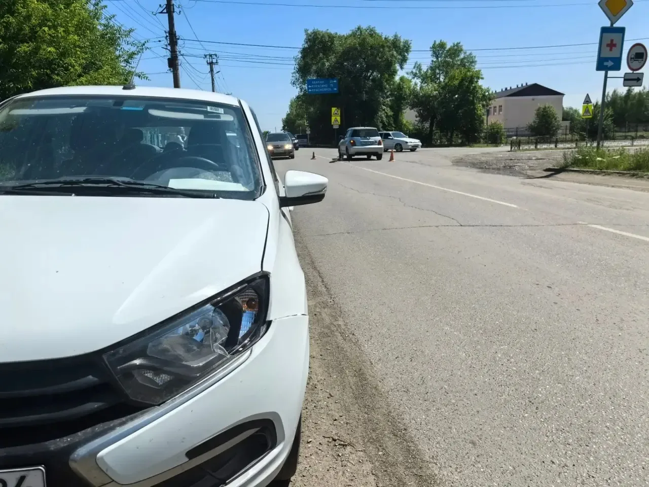 В Минусинске произошло ДТП с участием ребенка на самокате❗