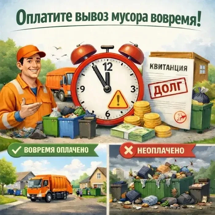 Почему важно вовремя оплачивать услугу по обращению с ТКО?