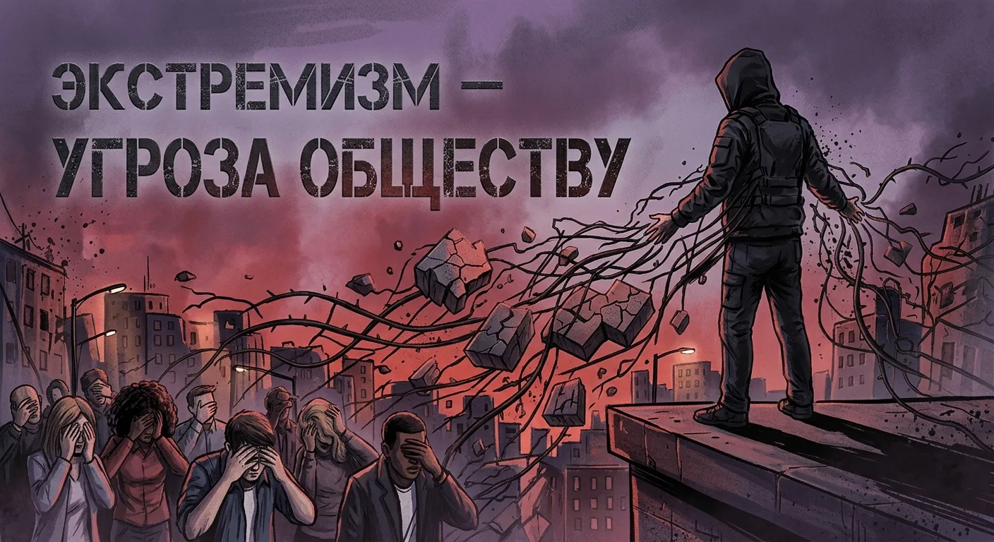 Экстремизм - угроза обществу

Экстремизм - это не просто слова. Это действия, направленные против бе