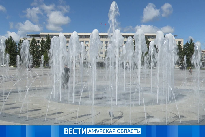 Аллея фонтанов в Благовещенске открывает сезон с «Буратино»  Фонтаны на площади Ленина возобновят ра