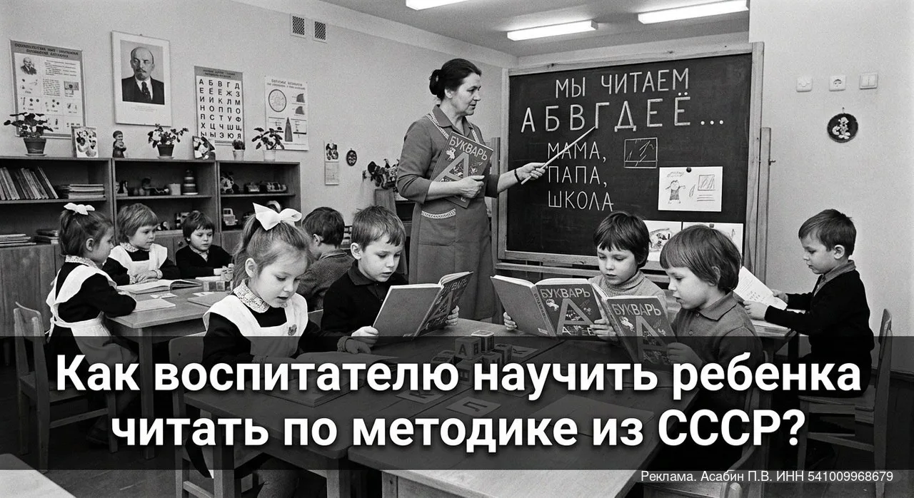 Как ВОСПИТАТЕЛЮ научить ребенка ЧИТАТЬ и писать по МЕТОДИКЕ ИЗ СССР?