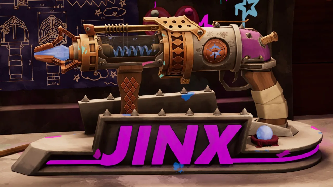 Работа Jinx's gun - FanArt от нашего подписчика 3DimArt_Grey