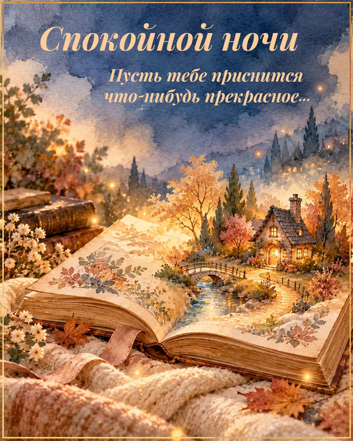Иногда перед сном так хочется хотя бы ненадолго оказаться в доброй сказке… 🌙