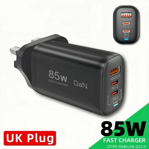 Зарядка GaN 85W Type-C для ноутбуков