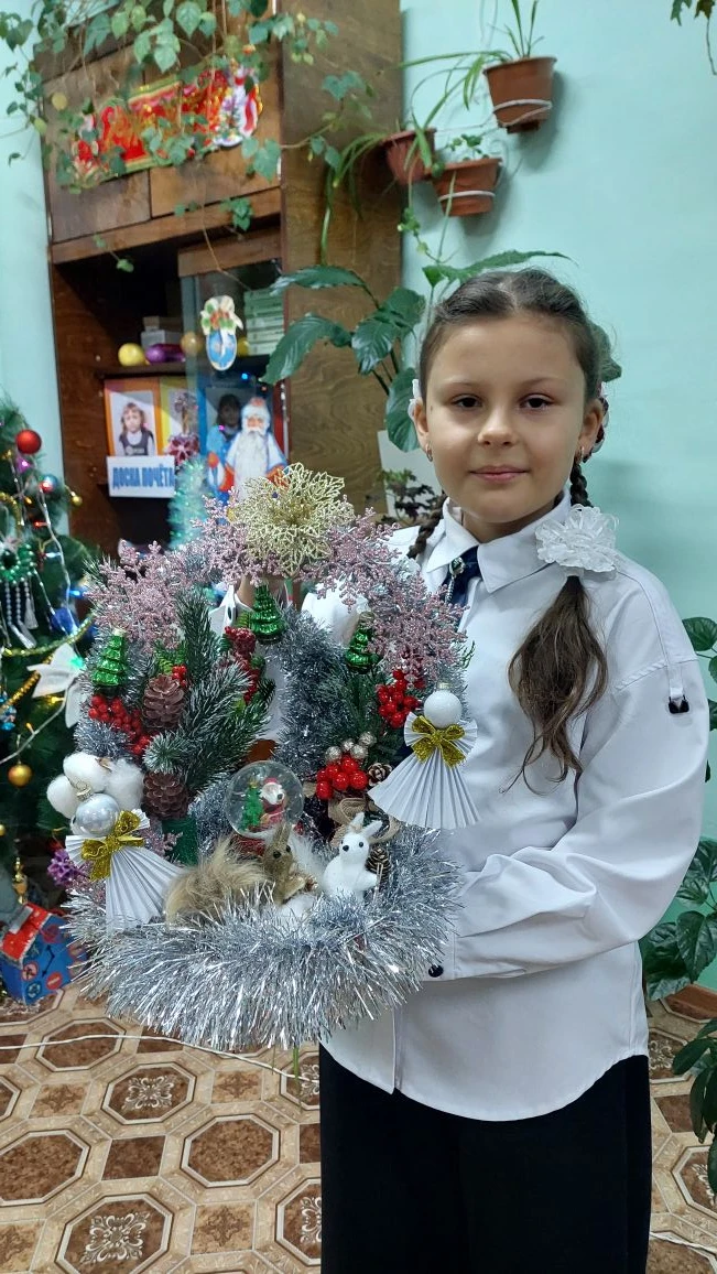 🎄Обучающиеся БОУ «Новоильиновская СШ» приняли активное участие в творческом конкурсе «...