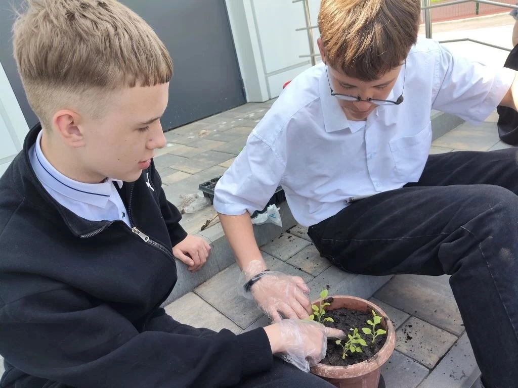 🌱 Наша школа цветет! 🌸 Ученики 7В класса - настоящие герои "Зеленой весны 2026"! 🌳    Сегодня, 7 мая