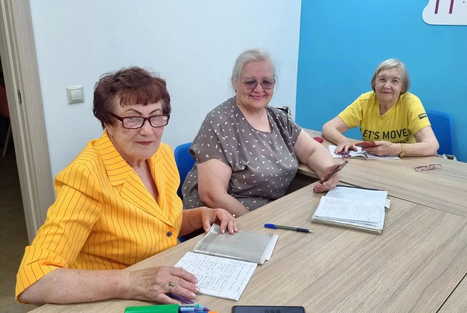 ☀️ В Центре «Активное долголетие» на Красногорском бульваре на наших уроках английского языка  царит
