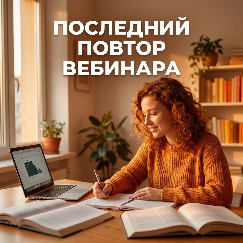 Последний повтор вебинара — сегодня в 19:00 по Мск 💫