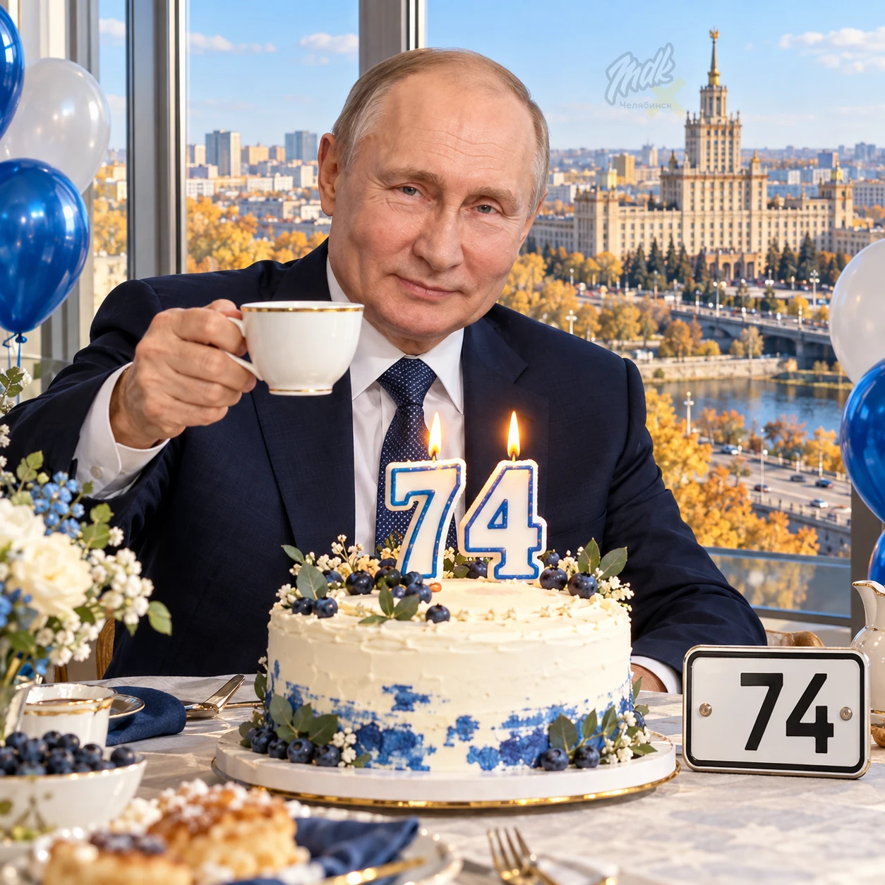 🎉 Президент России Владимир Путин отмечает день рождения