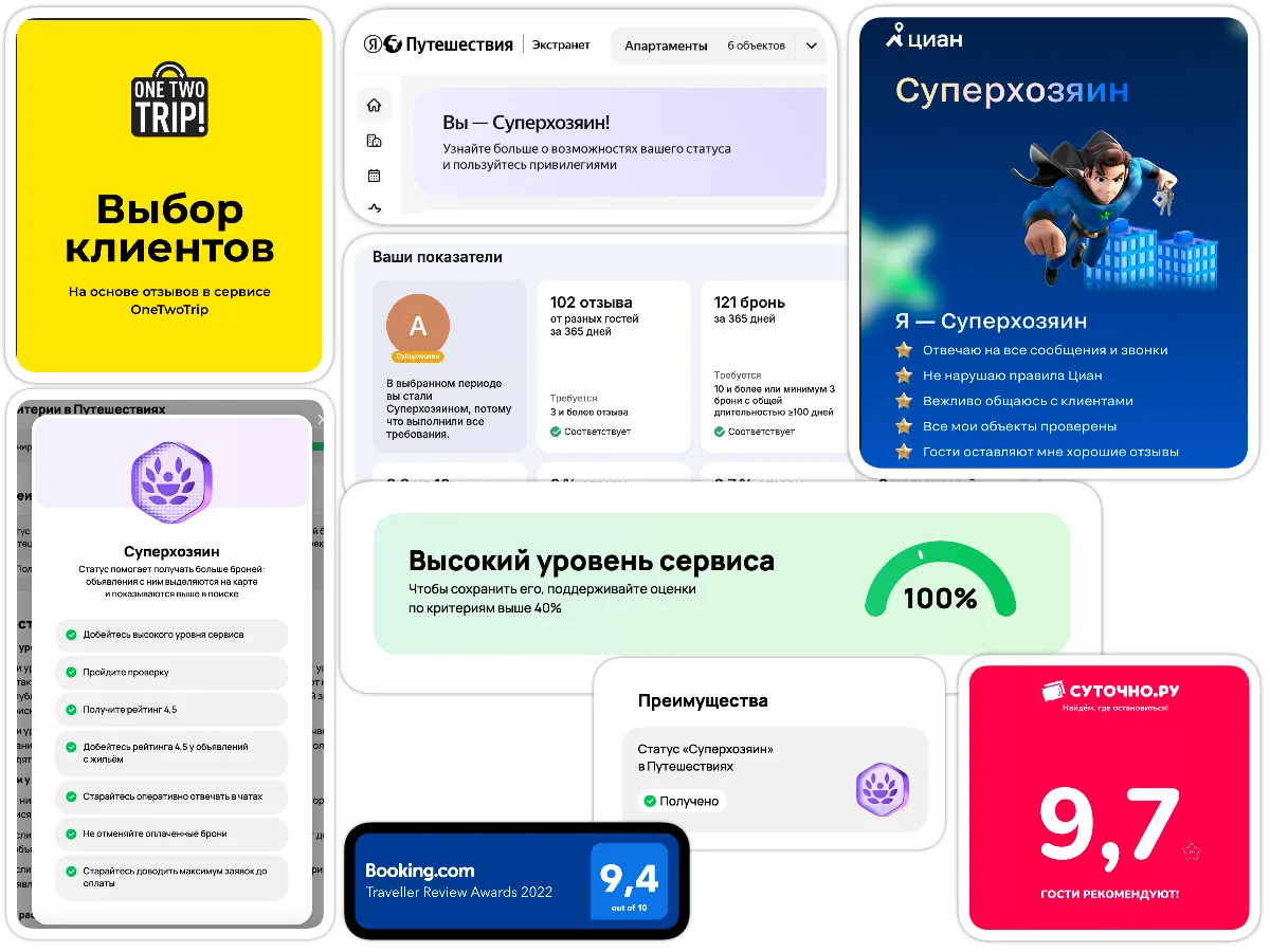 Зачем стараться стать суперхозяином на площадке бронирования? 

Суперхозяева получают больше брониро