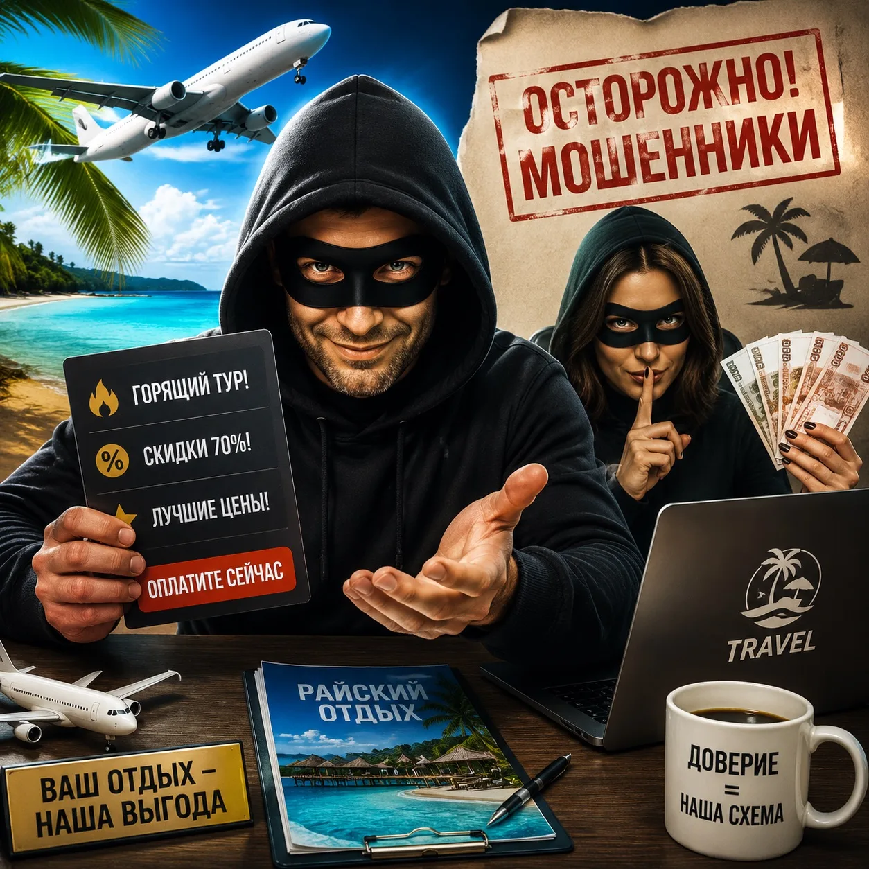 🚨 Осторожно, мошенники!