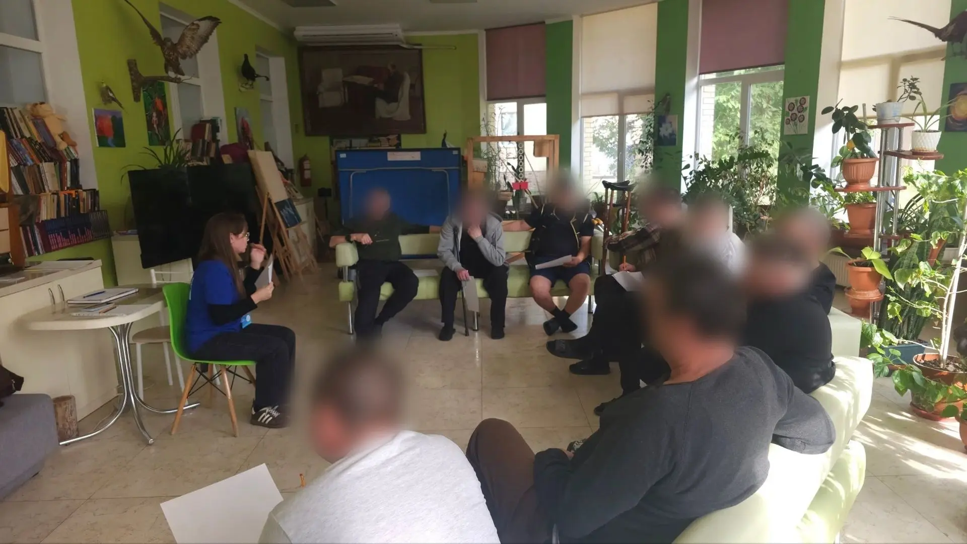Психолог центра «Точка опоры» Алина Волошина провела для военнослужащих практическую гр...