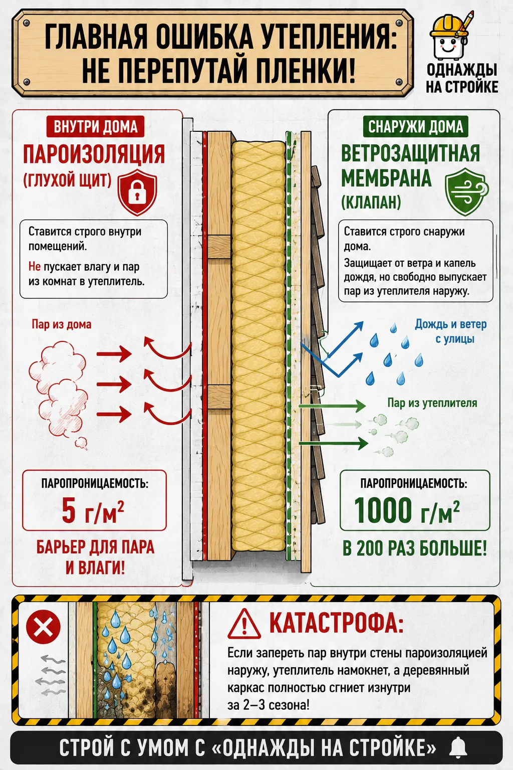🛑 Одна перепутанная пленка — и твой дом сгниет изнутри!