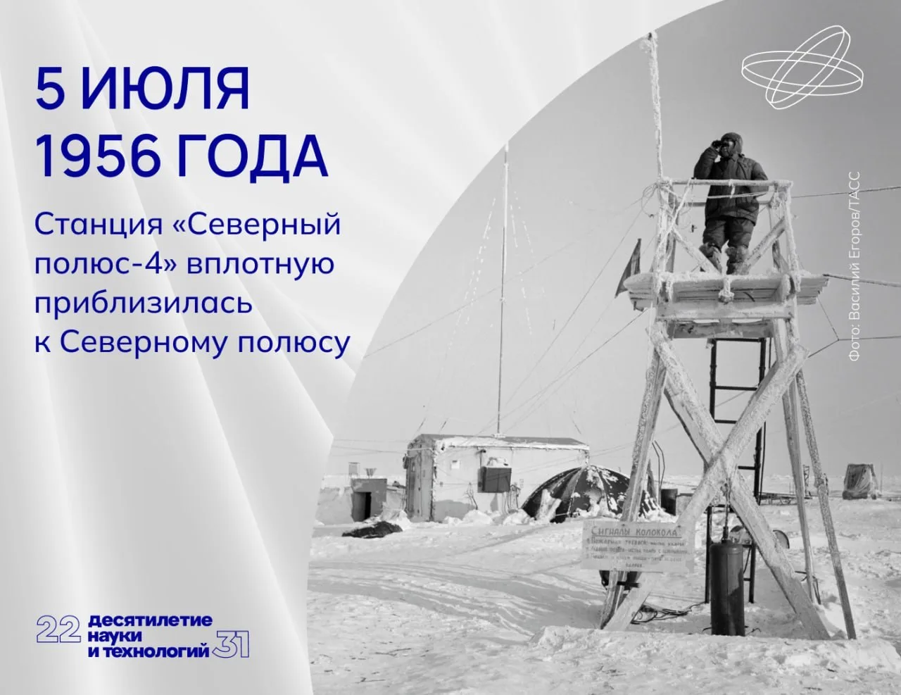 Экспедиция дрейфующей станции «Северный полюс-4» использовала современные технологии. Станцию размес