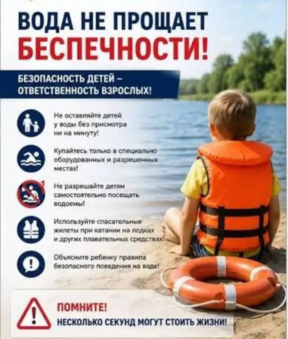 Уважаемые родители, важная информация!

Напоминаем, что нахождение детей у водоемов без сопровождени