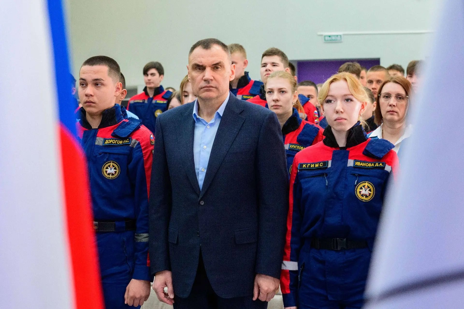 Глава Марий Эл поздравил «Всероссийский студенческий корпус спасателей» с 25-летием  Во Дворце молод