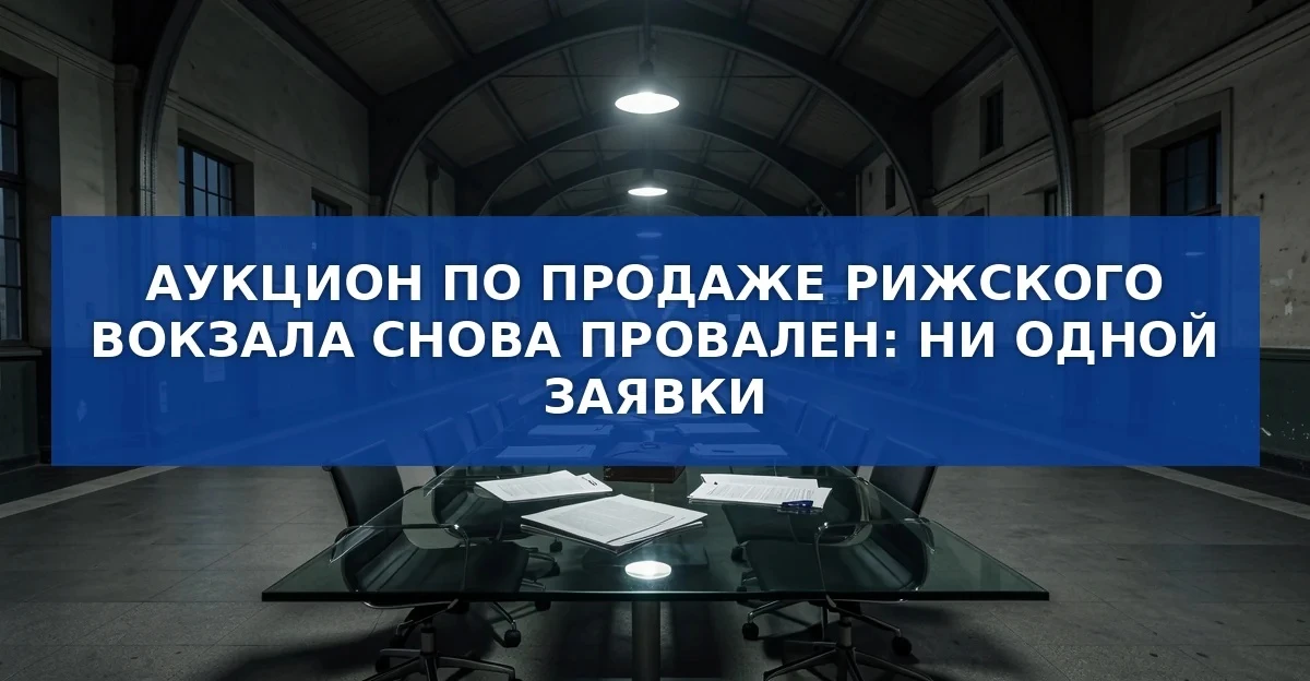 Аукцион по продаже Рижского вокзала сорвался в четвертый раз
