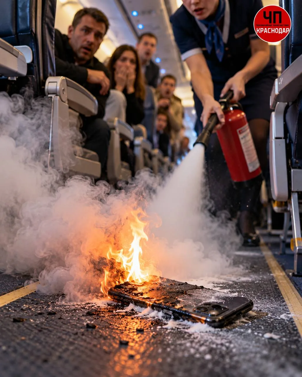 В самолете Utair, летевшем из Сургута в Краснодар, загорелся смартфон Xiaomi. Устройств...