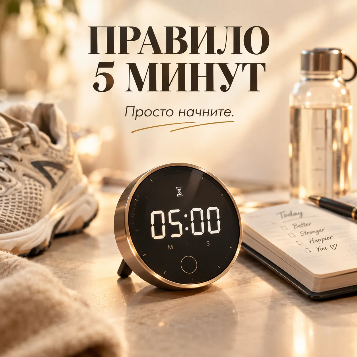 ⏱️ Не хочется начинать? Дайте себе 5 минут.