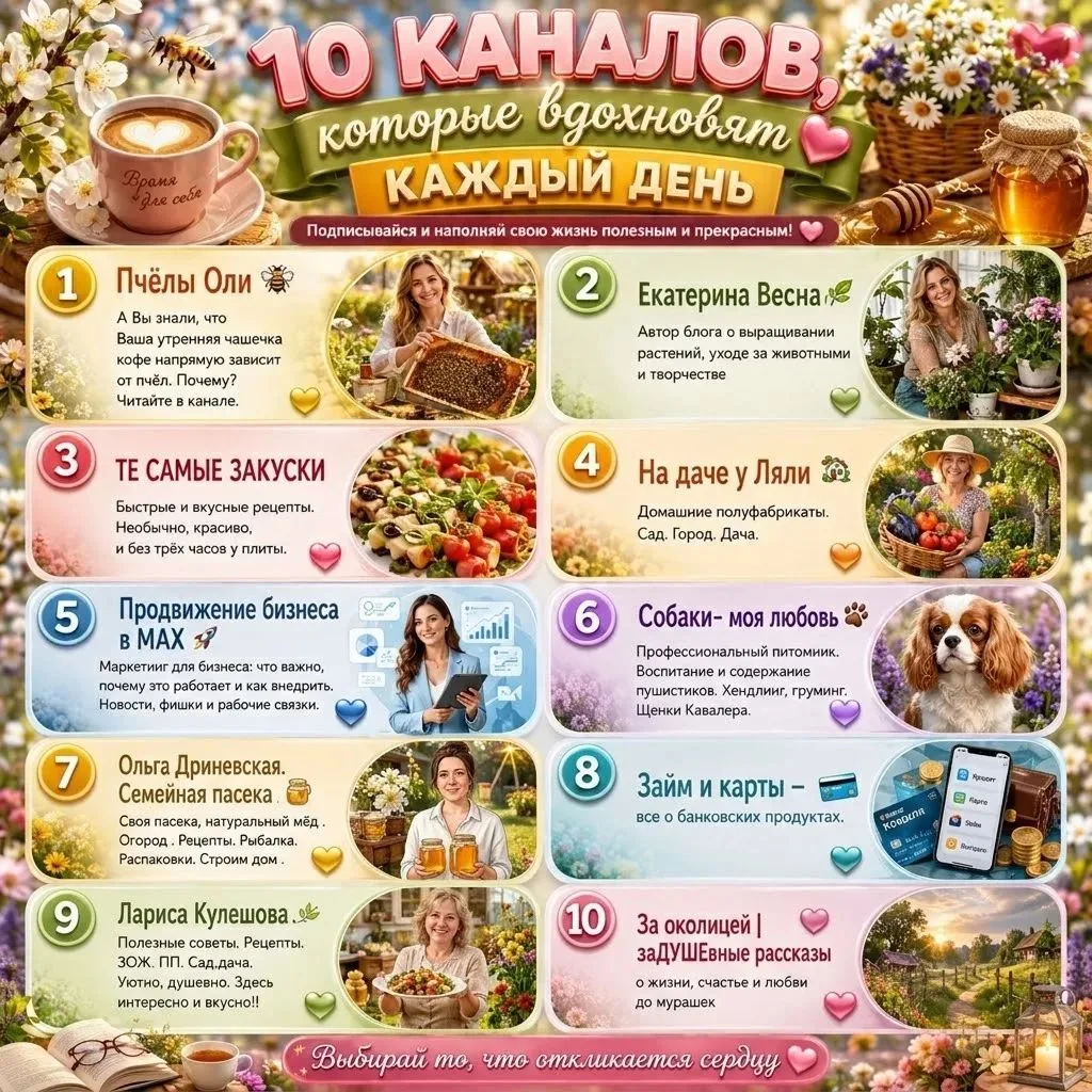 🔥Каналы, которые вдохновляют🔥.