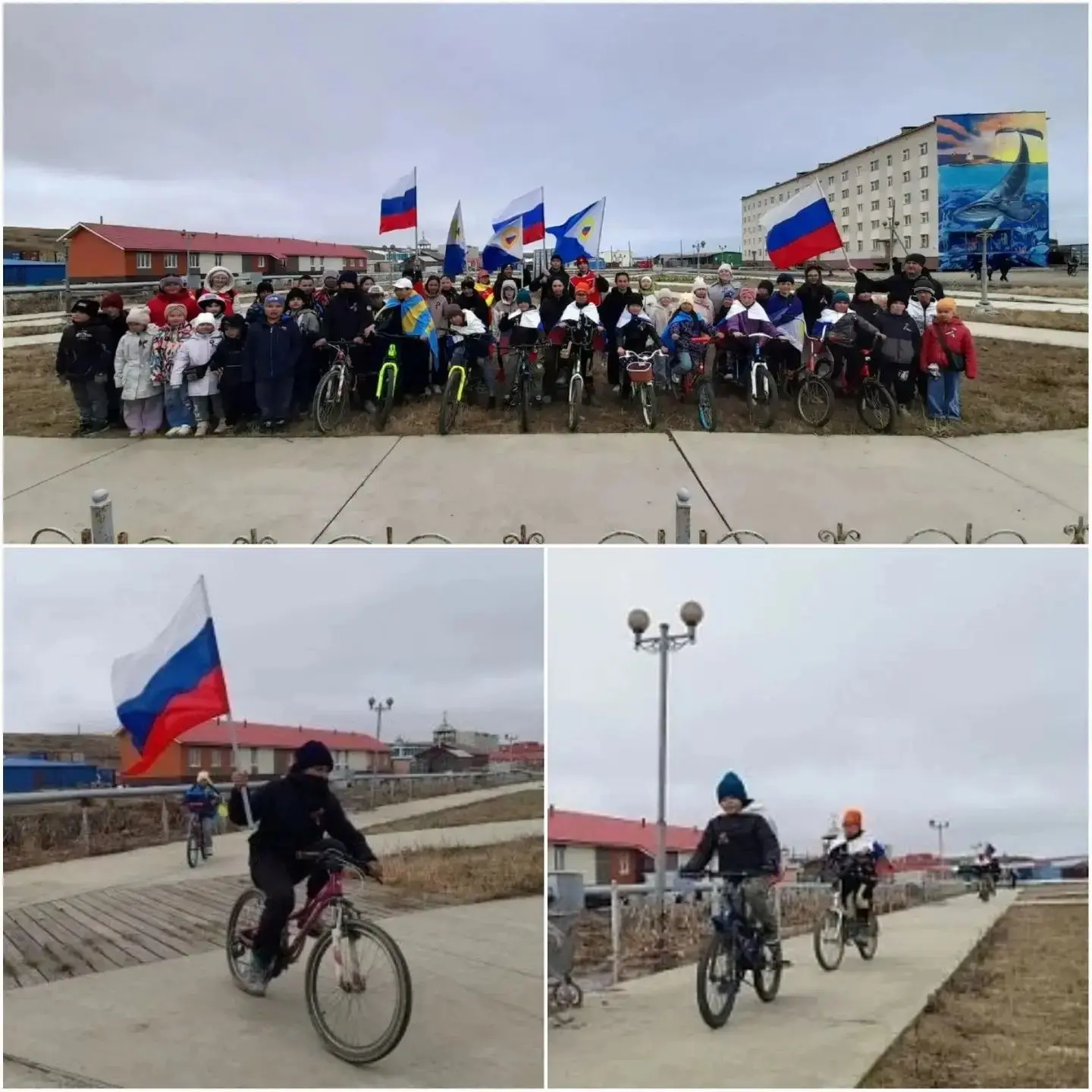 🚴‍♂️Патриотический велопробег «Мы — граждане России» прошёл в селе Лаврентия                       