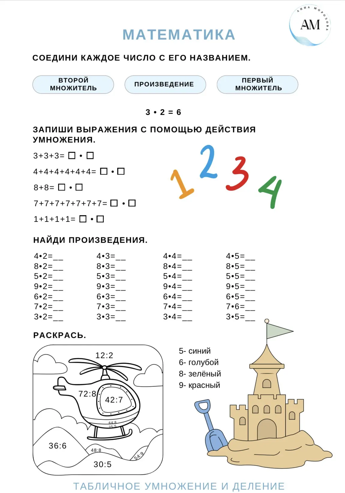 Табличное умножение и деление