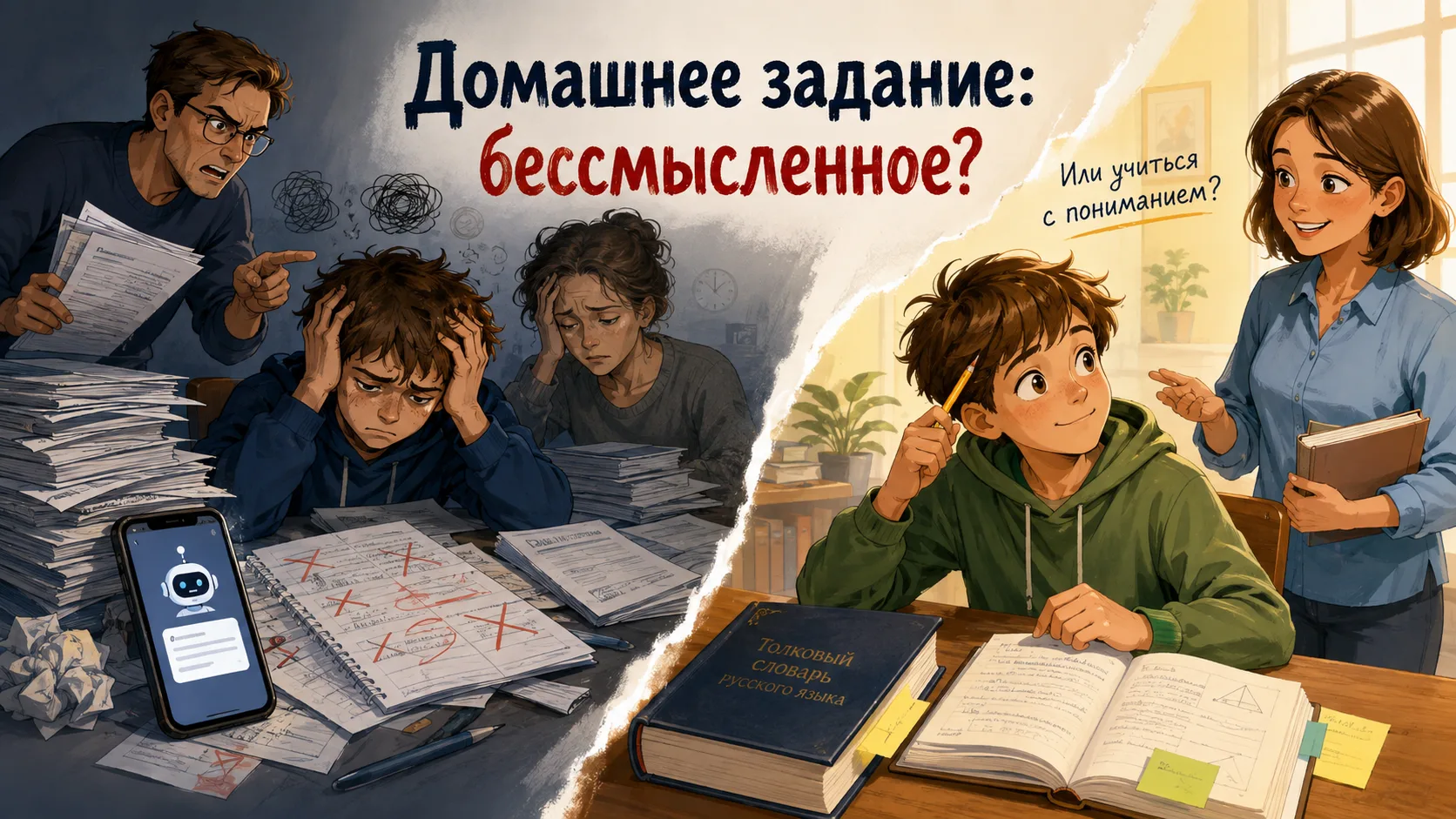 Домашнее задание - беспощадное и ... бессмысленное 🤷‍♀️.