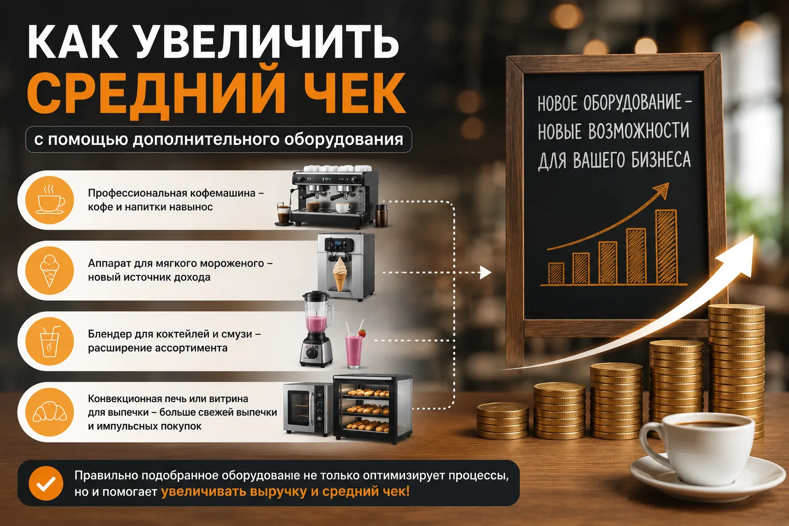 💰 Как увеличить средний чек с помощью дополнительного оборудования?

Когда предприниматели покупают