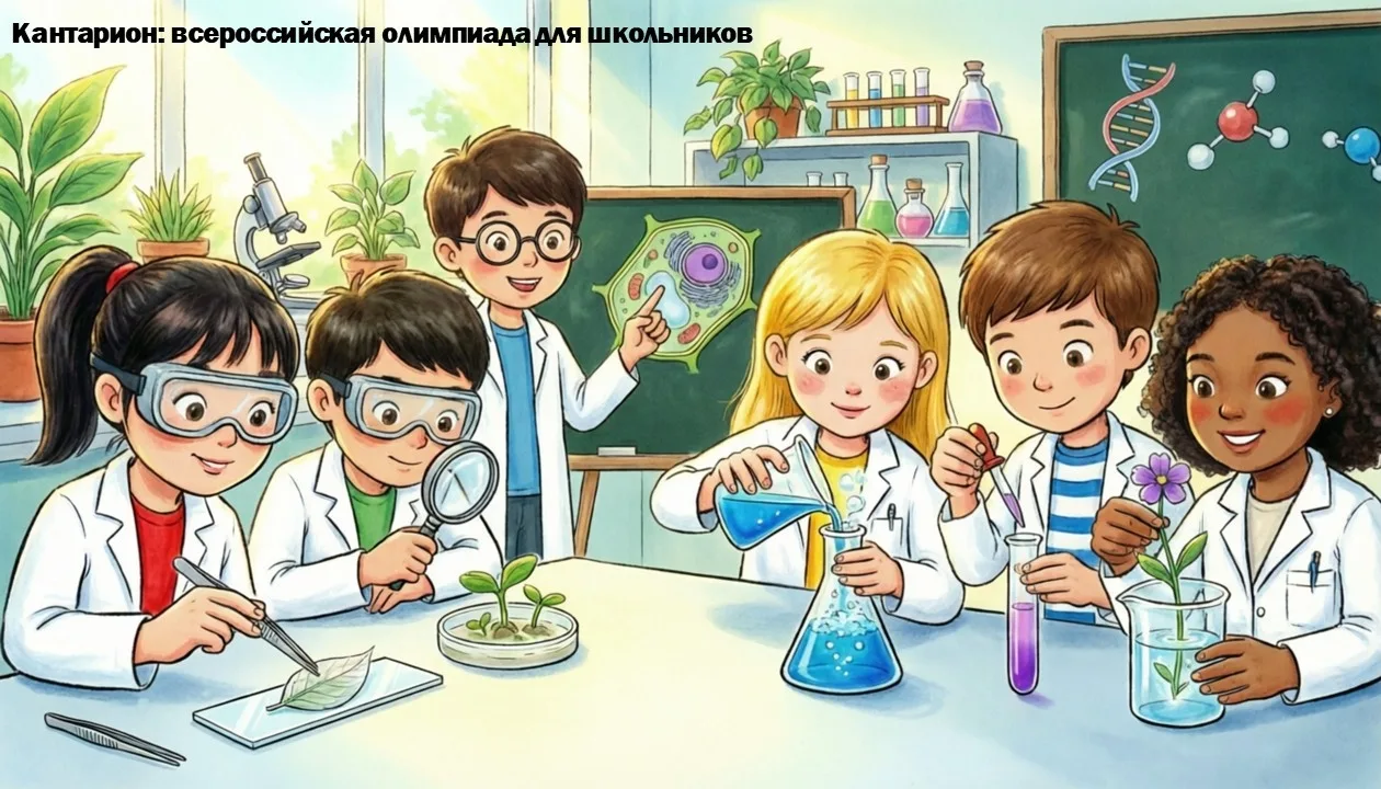 🧬⚗ Внимание, будущие ученые! Олимпиада «Кантарион» уже скоро!