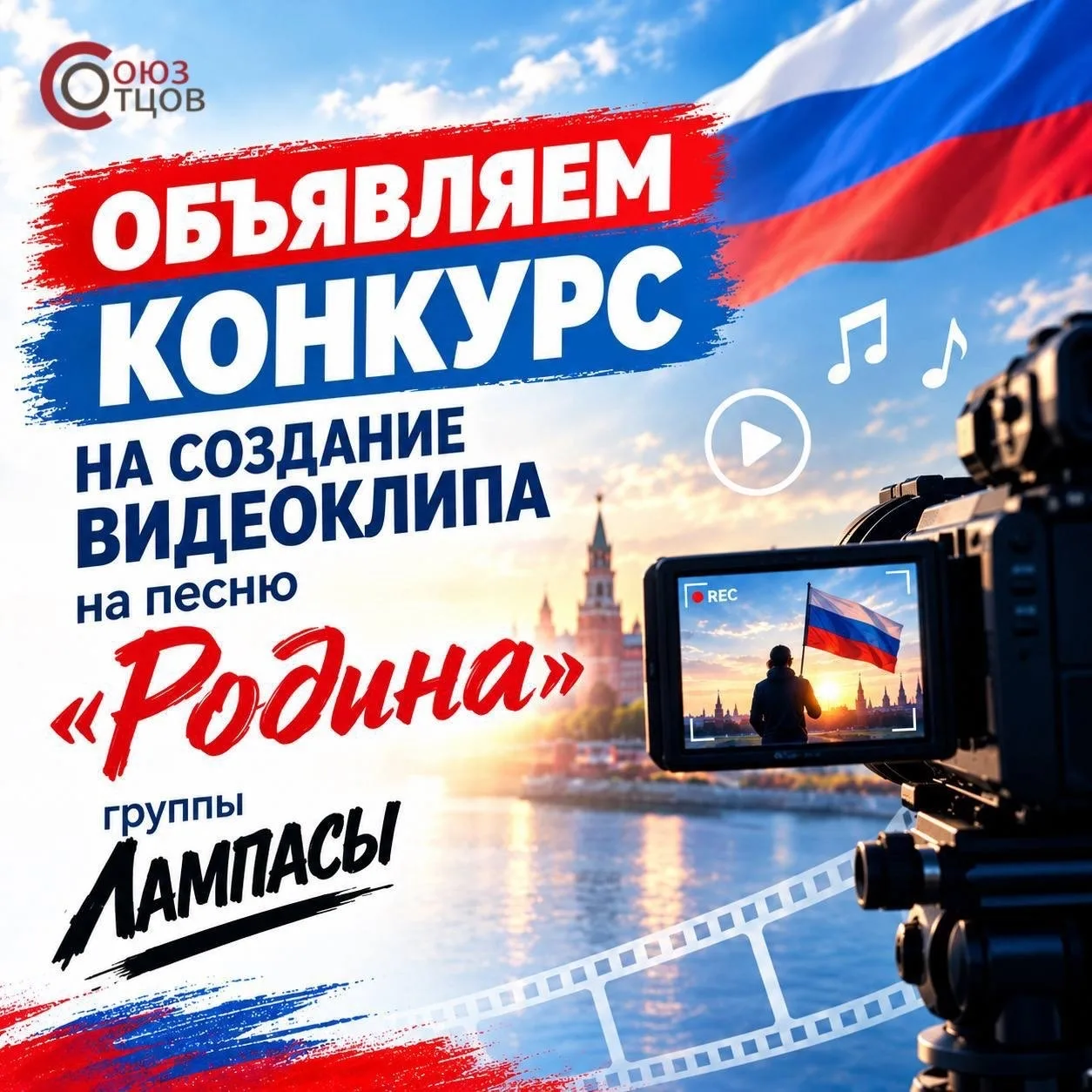🎬 Продолжатся конкурс видеоклипов на песню «Родина»!