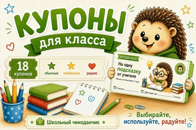 Купоны для ваших ребят