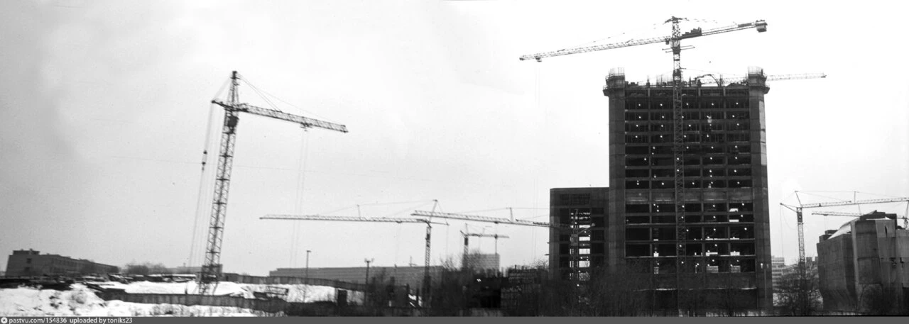 Строительство Газпрома (панорама)