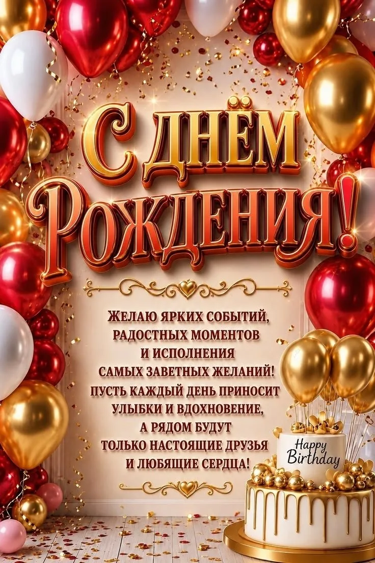 🥳 #день_рождения

Красивые открытки 💌
⠀в Max | в Теlegram