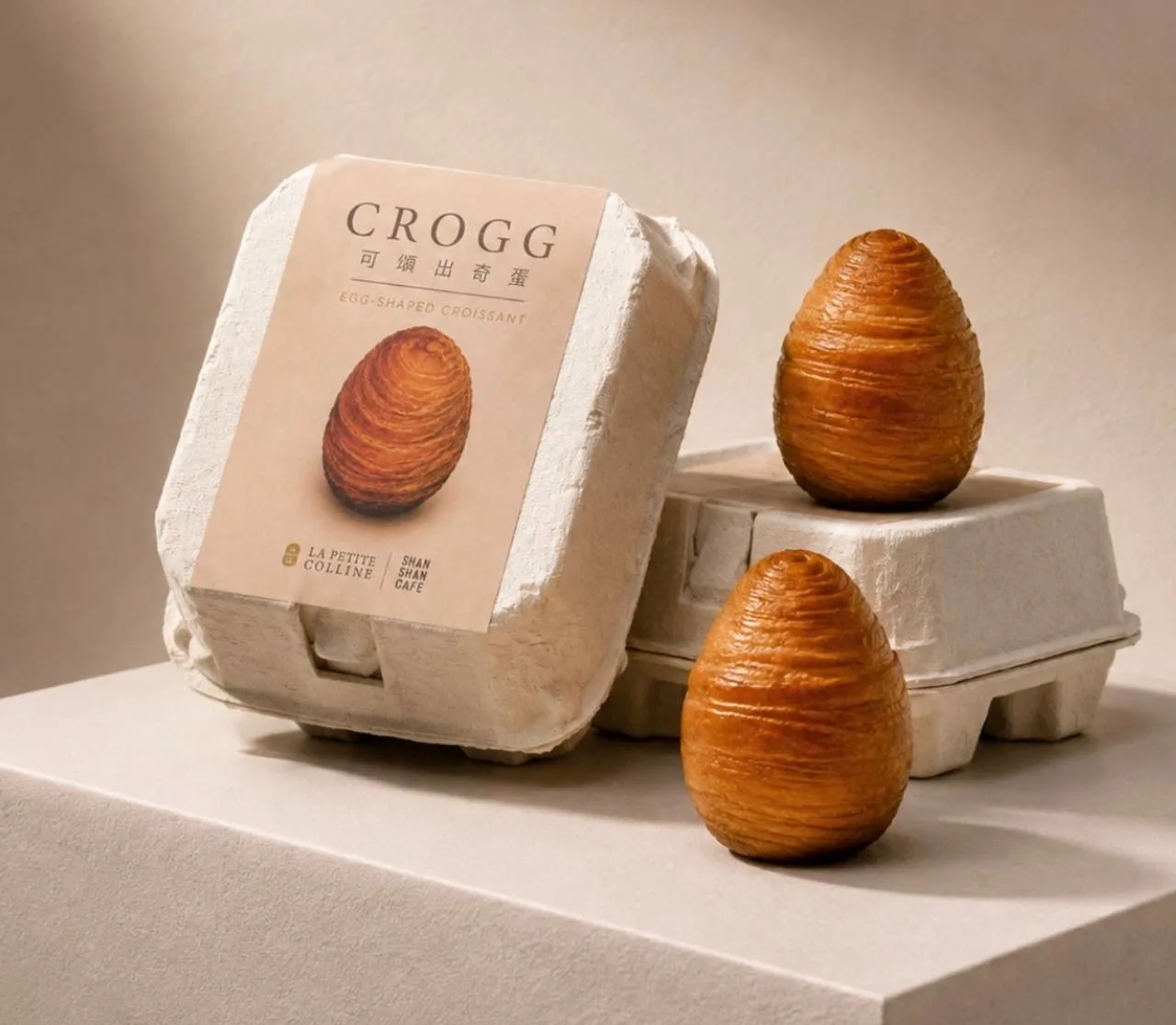 Croissant + Egg = Crogg. Милая идея тайваньской пекарни, где внутри наполнители (у них ...