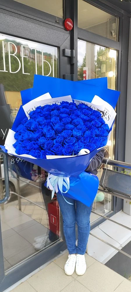💙71 синяя роза.На выписку. Для сына 👶
